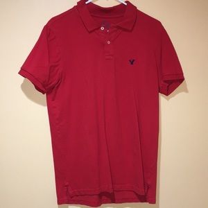 American Eagle Outfitters Red Polo